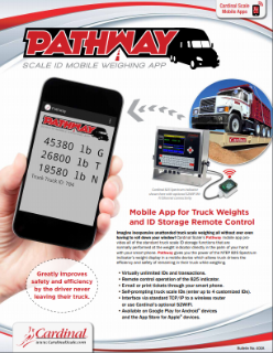 App PARTHWAY para procesos de pesaje industrial Cardinal Weighging Colombia
