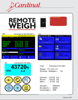 App Remote Weigh para pesaje industrial Cardinal Weighing Colombia